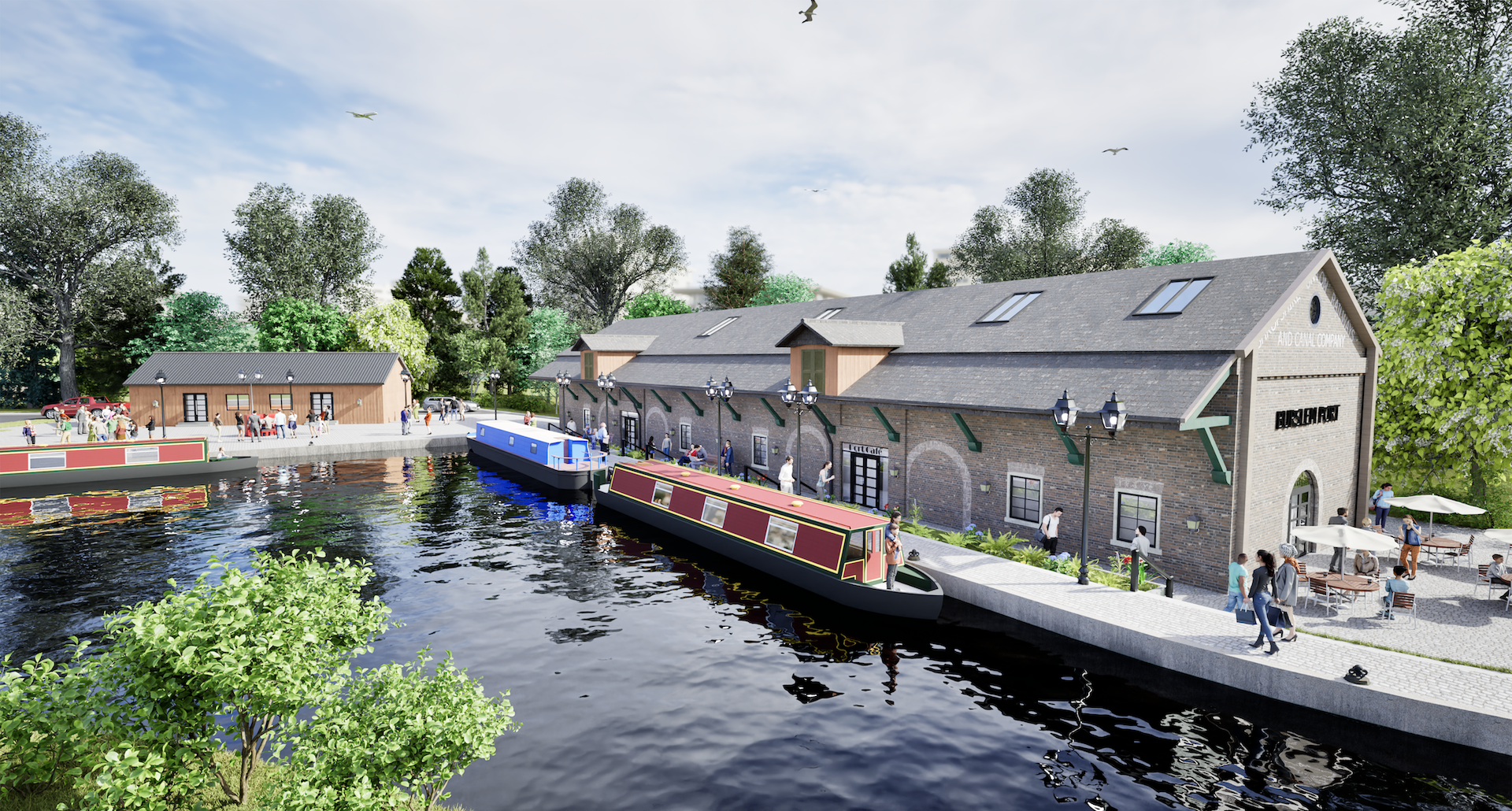 Proposed new basin at Burslem Port warehouse