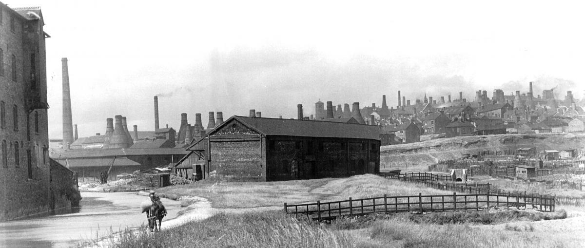 Historic view towards Burslem