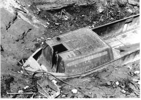 The back cabin of the boat reportedly became part of a pigeon loft